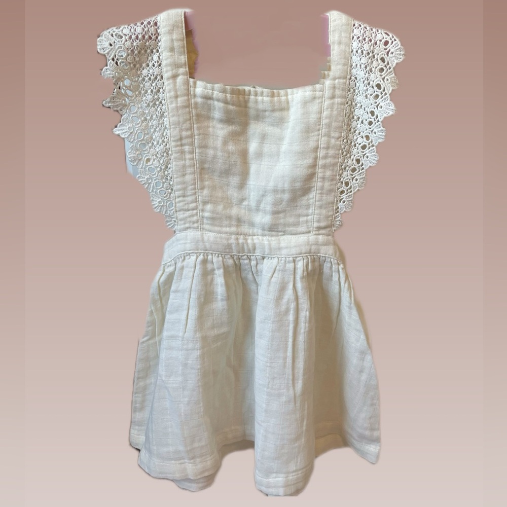 Jamie Kay White Lace Trim Dress